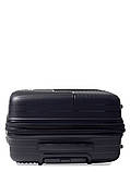 Валіза середня M поліпропілен чорна 66х46х27(+5)см/84л/3.7кг/Snowball, фото 8
