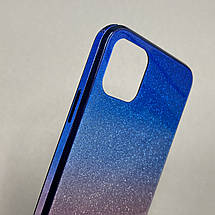 Чохол для Apple iPhone 11 Pro Max скляний з блискітками чохол на телефон айфон 11 про макс рожевий P9U, фото 3