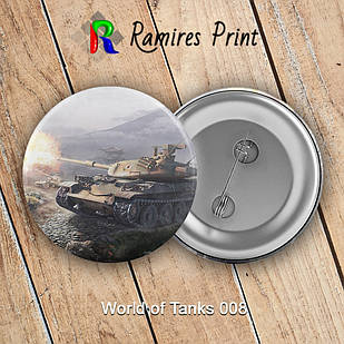 Значок 32 мм  WoT 008