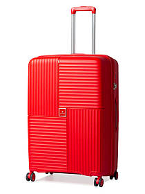 Валіза велика L поліпропілен червона 76х52х31(+5)см/125л/4.6кг/Snowbal