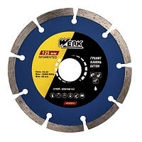 Алмазний диск по бетону Werk Segment 125х7х22,23 мм