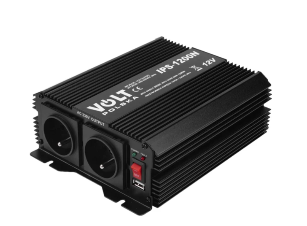 Перетворювач (інвертор) VOLT IPS 1200 N 12/230V (800/1200W) + USB (3IPS120012)