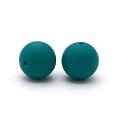 Намистина Куля силіконова для гризунків 15 мм Ø 2 мм 10 шт. Нефритовий