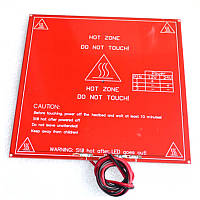 Нагрівальна платформа heating bed, Reprap 3D MK2B, 214х214мм, 12/24В