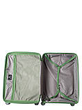Валіза середня M поліпропілен зелена 66х46х27(+5)см/84л/3.7кг/Snowball, фото 10