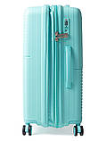 Валіза велика L поліпропілен бірюза 76х52х31(+5)см/125л/4.6кг/Snowball, фото 6