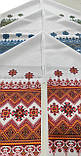 Рушник Орнамент Ромби 1,45*36  червоний, фото 6