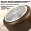 Набір посуду зі сковородою з гранітним покриттям Top Kitchen TK00094R brown 7 предметів для індукційної плити, фото 6