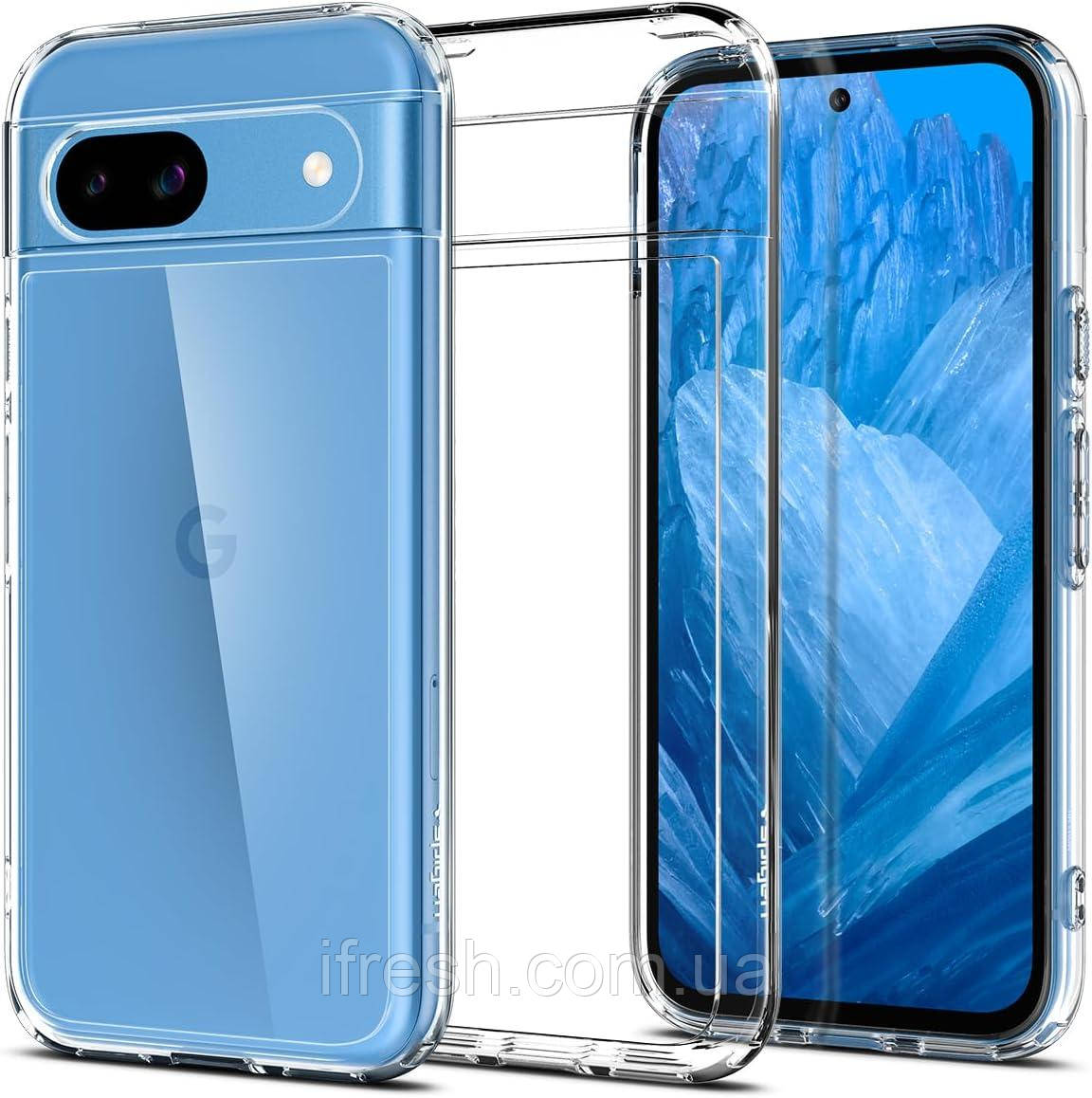 Чохол Spigen для Pixel 8a - Ultra Hybrid, Crystal Clear (ACS07260)