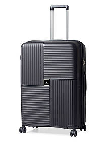 Валіза велика L поліпропілен чорна 76х52х31(+5)см/125л/4.6кг/Snowball