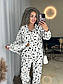 Принтований костюм штани розкльошені та вільна сорочка (р. S-L) 7KO3669, фото 4