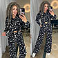 Принтований костюм штани розкльошені та вільна сорочка (р. S-L) 7KO3669, фото 6