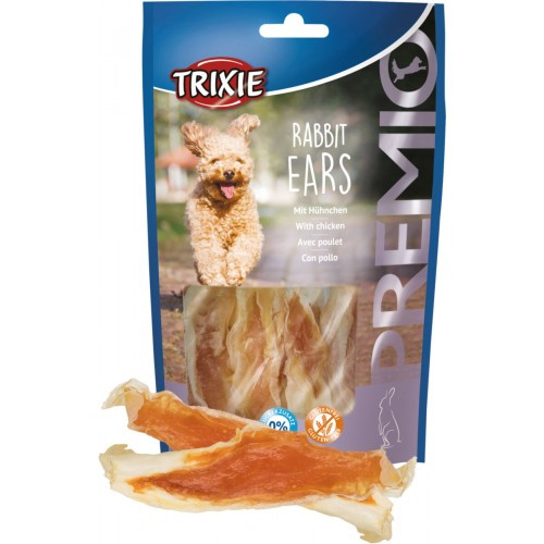 Trixie Premio Rabbit Ears ласощі для собак вушка кролика та філе курки 80г 31808
