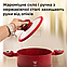 Набір посуду зі сковородою з гранітним покриттям Top Kitchen TK00094R red 7 предметів для індукційної плити, фото 3