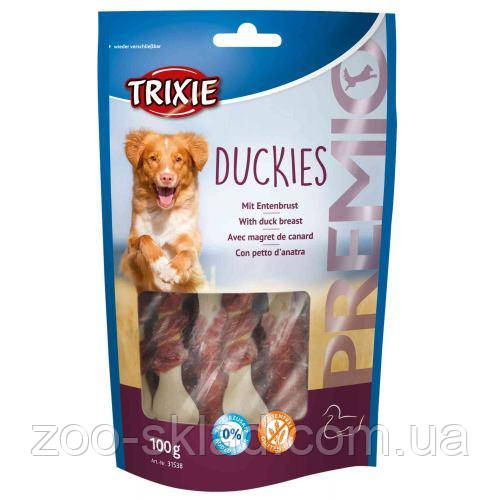 Ласощі Trixie Premio Duckies для собак, кальцієві кісточки з качкою 100г 31538