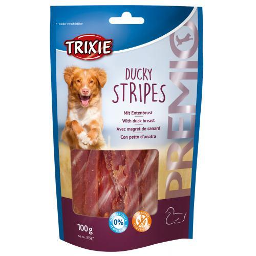 Ласощі Trixie Premio Ducky Stripes для собак, качка 100г 31537