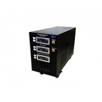 Стабілізатор напруги трифазний AVR Volt Polska 10000VA 3% 3F, фото 1