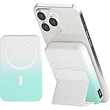 Портативний ЗП Power Bank JJT-A27-1 Gradient PD20W+QC 22.5W з БЗП 10000 mAh White / Green, фото 2