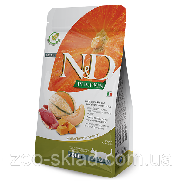 Farmina N&D Pumpkin CAT Duck & Cantalupe для котів з качкою та динею 0,3кг