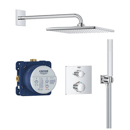 Душова система прихованого монтажу термостатична Grohe QuickFix Precision Grohtherm Cube 34881000, фото 1