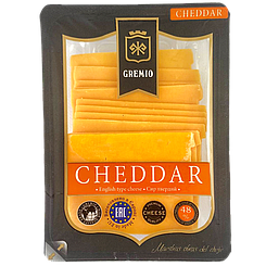 Сир нарізка чеддер Греміо Gremio cheddar 150g 12шт/ящ (Код: 00-00016557)