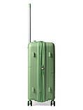 Валіза середня M поліпропілен зелена 66х46х27(+5)см/84л/3.7кг/Snowball, фото 4