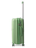 Валіза середня M поліпропілен зелена 66х46х27(+5)см/84л/3.7кг/Snowball, фото 5