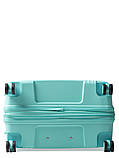 Валіза велика L поліпропілен бірюза 76х52х31(+5)см/125л/4.6кг/Snowball, фото 8