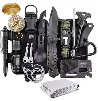 Туристичний набір інструментів для виживання 15 в 1