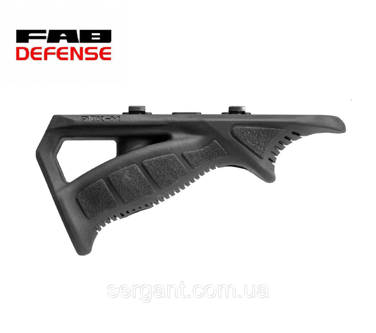 Кутова передня рукоятка прогумована FAB Defense PTK-М Black на M-LOK колір-ЧОРНИЙ