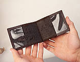 УБД Шкіряна обкладинка на убд з Тризубом Гербом України коричнева, фото 3
