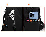 Рюкзак жіночий чорний, фото 6