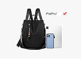 Рюкзак жіночий чорний, фото 8