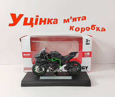 Модель мотоцикла Kawasaki Ninja ZX-12R коллекционная. Масштаб 1:18