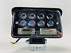 Фара LED прямокутна 9-80V дальній+ближній IP67 22 LED чіп типу 3570 8 лінз, фото 10