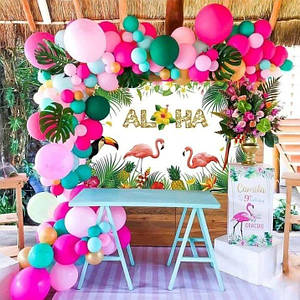 Арка гірлянда з повітряних кульок КОКТЕЙЛЬНА | Гавайська вечірка