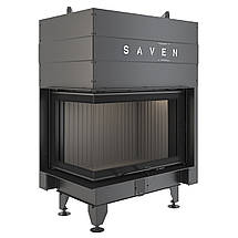 Камінна топка кутова SAVEN Energy Up 75х50х47L Black (15,1 kW) ECO, фото 5
