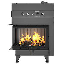 Камінна топка кутова SAVEN Energy Up 75х50х47L Black (15,1 kW) ECO, фото 3