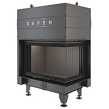 Камінна топка кутова SAVEN Energy Up 75х50х47R Black (15,1 kW) ECO, фото 6