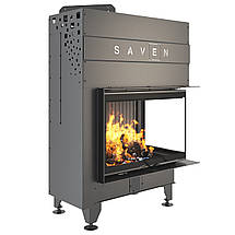 Камінна топка кутова SAVEN Energy Up 75х50х47R Black (15,1 kW) ECO, фото 4