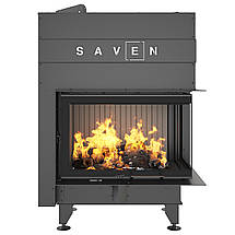 Камінна топка кутова SAVEN Energy Up 75х50х47R Black (15,1 kW) ECO, фото 3