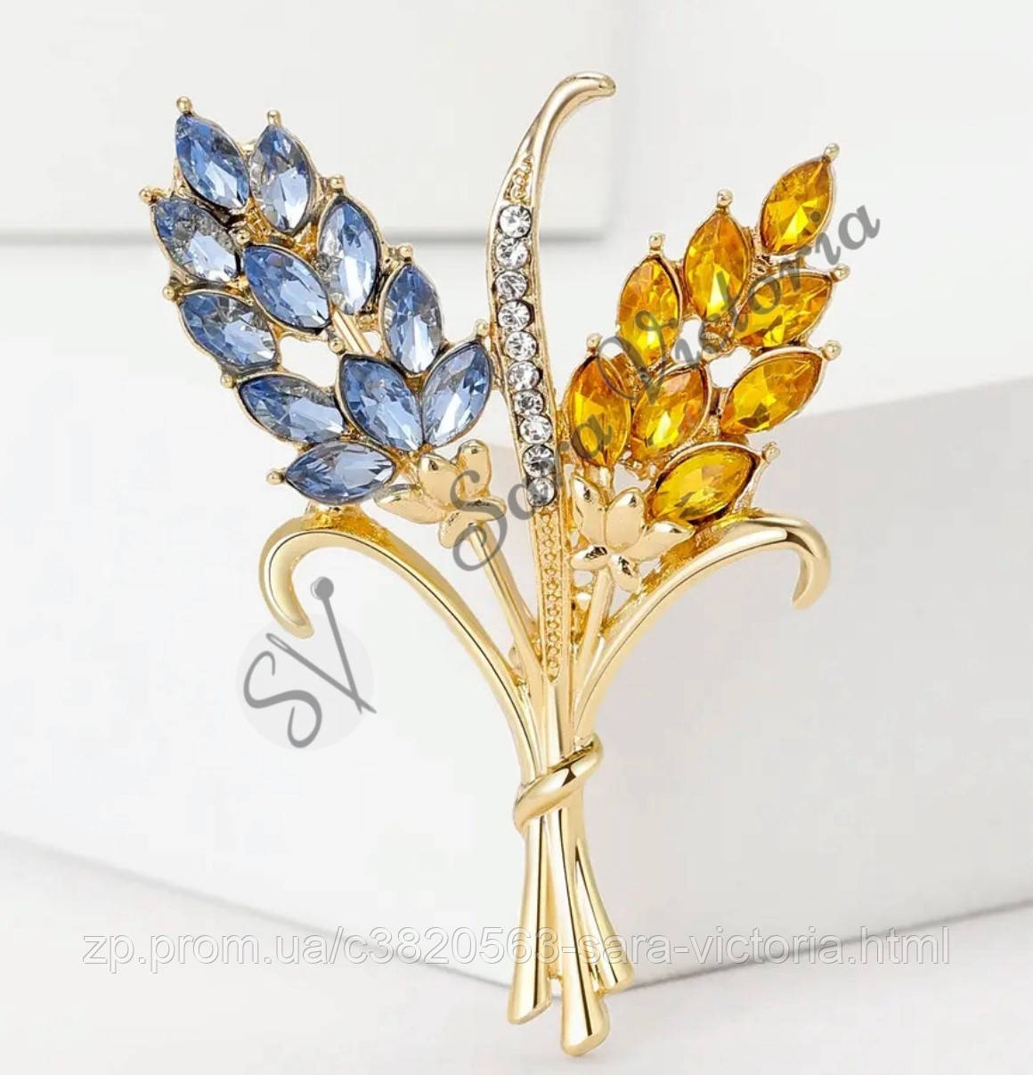 Брошка "Букет українського Степу" від інтернет-магазину Sara Victoria, фото 1