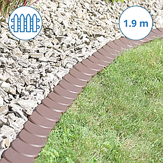 Палісад для клумб Prosperplast Flat Палісад для клумб коричневий 1.9м Садова палісада