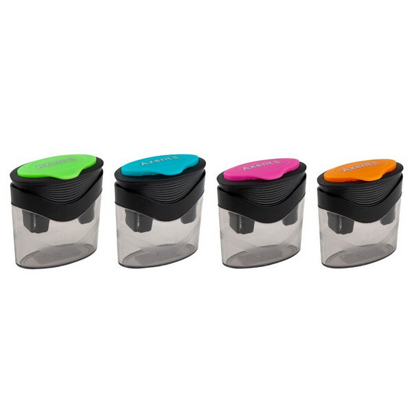 Точилка для 2-х олівців Axent BiColor 1163-A з контейнером