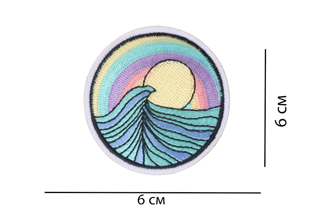 Нашивка на одяг, Захід, RBA107213, 6*6 см, фото 1