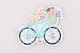 Нашивка на одяг, Блакитний велосипед, RBA107204, 7.7*5.6 см, фото 2