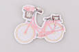 Нашивка на одяг, Рожевий велосипед, RBA107215, 7.7*5.2 см, фото 2