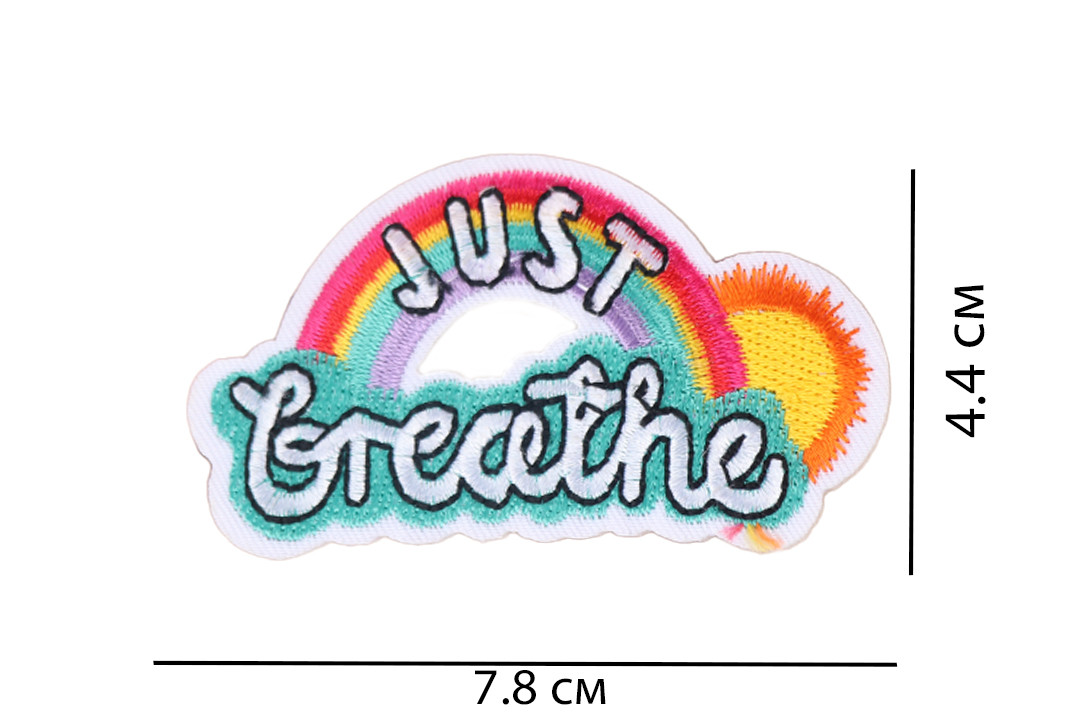Нашивка на одяг, Just Gteathe, RBA107206, 7.8*4.4 см, фото 1