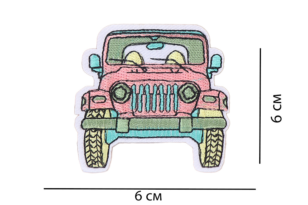 Нашивка на одяг, Машина, RBA107207, 6*6 см, фото 1