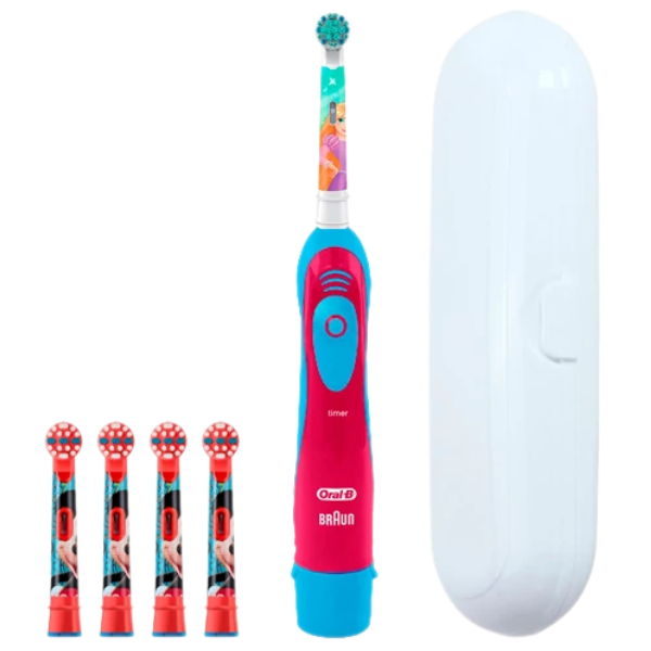 Електрична зубна щітка Oral-B Vitality Kids DB4.510.К Extra Soft Принцеса Pink (5 нас.) (Футляр)